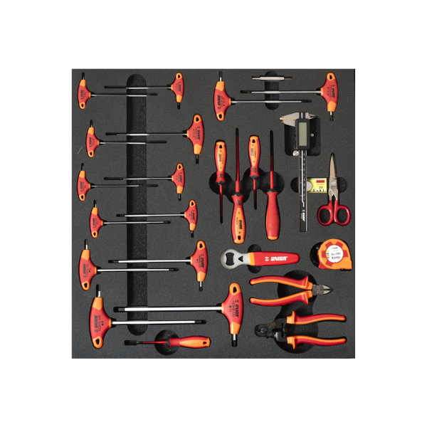 Unior - Tool set SET1-2600AC in SOS tray for wide drawer - General tools