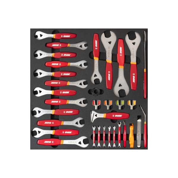 Unior - Tool set SET3-2600AC in SOS tray for wide drawer - Wheel tools