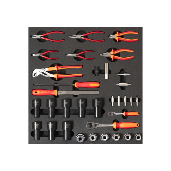 Unior - Tool set SET3-2600D in SOS tray for wide drawer - Suspension service specific tools