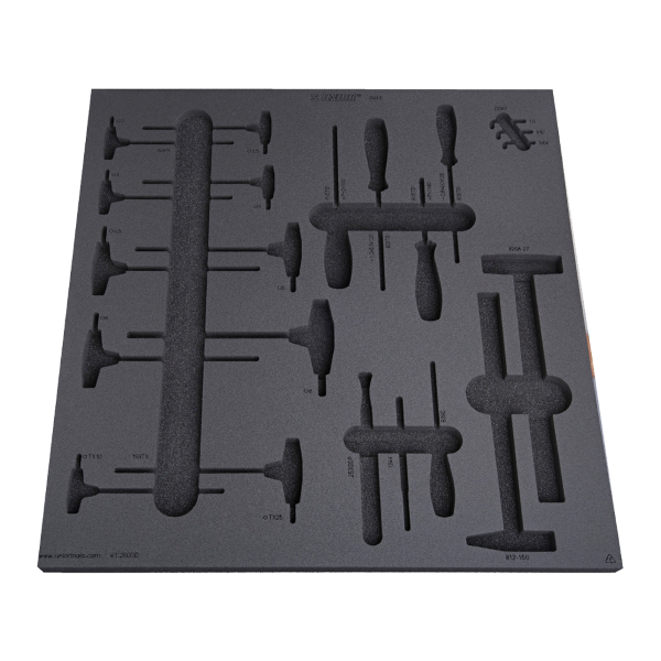 Unior - Perforated Empty Tool Tray vl1-2600D for Tool Set SET1-2600D for Wide Drawer