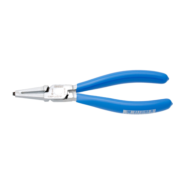 Unior - Straight pliers for internal Seeger retaining rings 536/1P - 140 (8 - 13 mm), blue