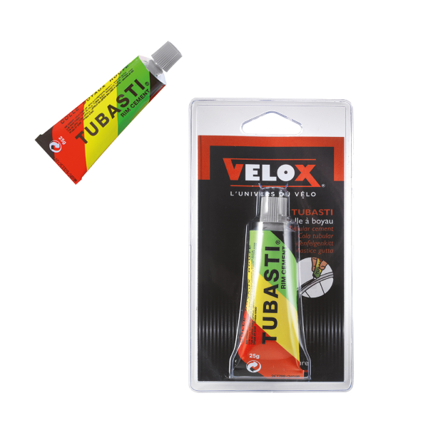Velox - Dichtungsmasse TUBASTI 25g für Schlauchreifen. Verpackung im Blister.