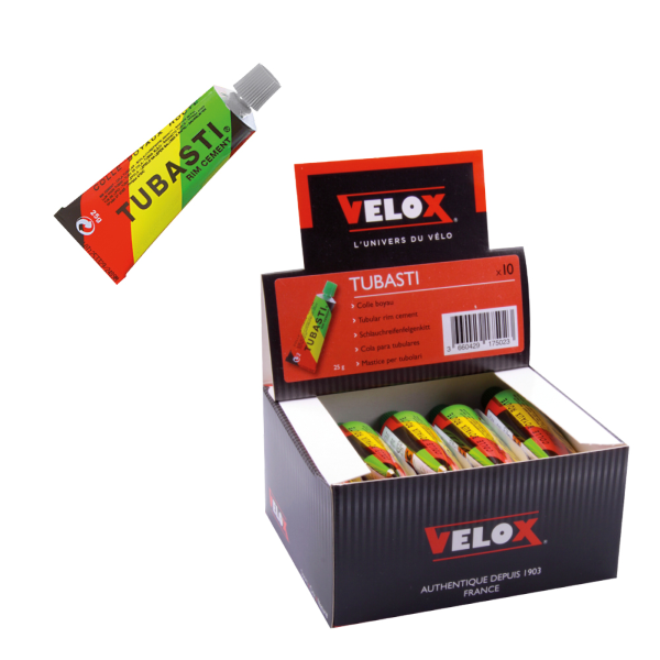 Velox - Ausstellungsbox mit 10 Tuben Mastix TUBASTI 25g