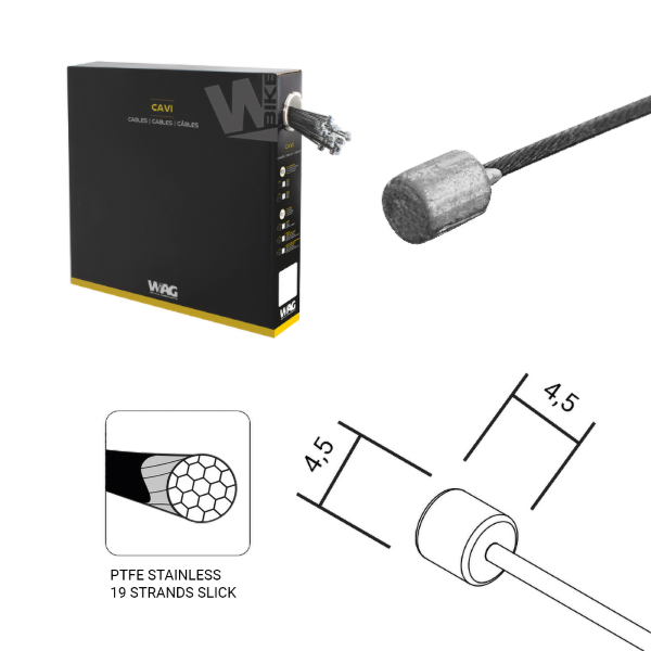 Wag - Teflonbeschichtete Schaltzüge Shimano