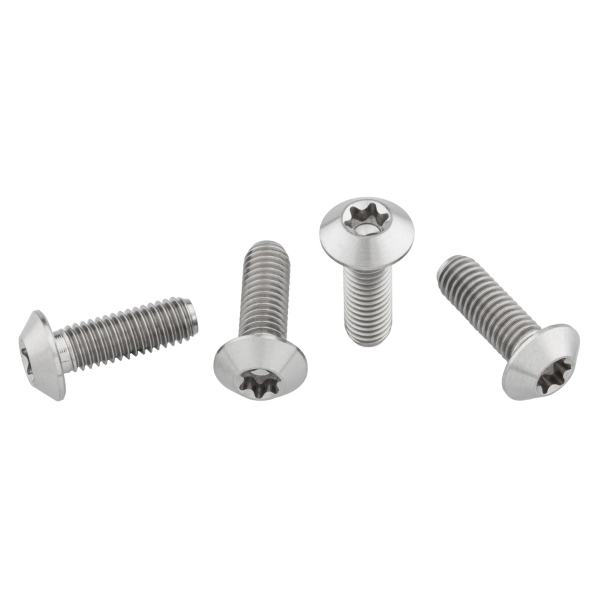 Wolftooth - TITAN SCHRAUBEN SET FLASCHENHALTER 4 Stück M5X0.8mmX15mm FLACHKOPF