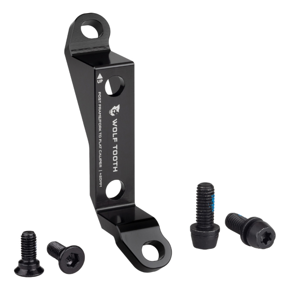 Wolftooth - Scheibenbremsadapter von PM zu FM - Schwarz, vorne von 140 auf 160 mm / 160 auf 180 mm / 180 auf 200 mm, hinten von 140 auf 160 mm / 160 auf 180 mm / 180 auf 200 mm