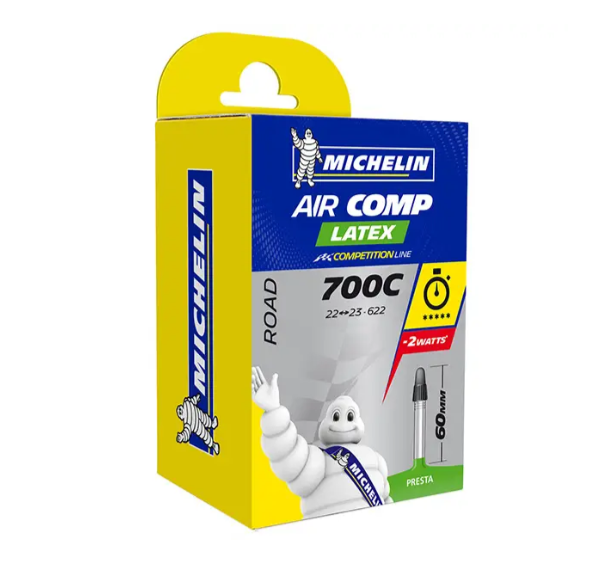 Michelin Air Comp Latex Schlauch 700x22/23 Presta Ventil 60mm