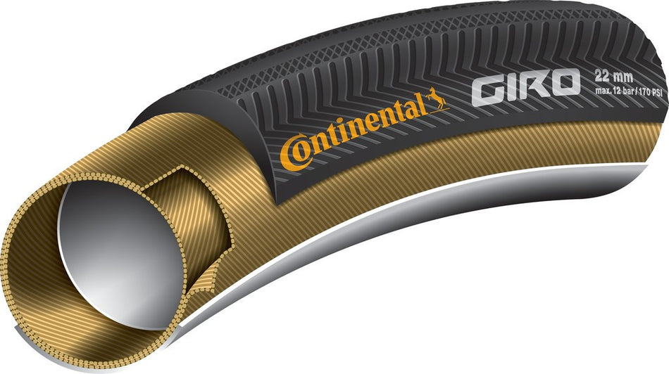 Continental Giro 28"x22mm Black Tubular
