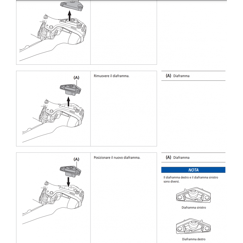 Shimano ST-R9120 Regula Diafaframa Diaframa