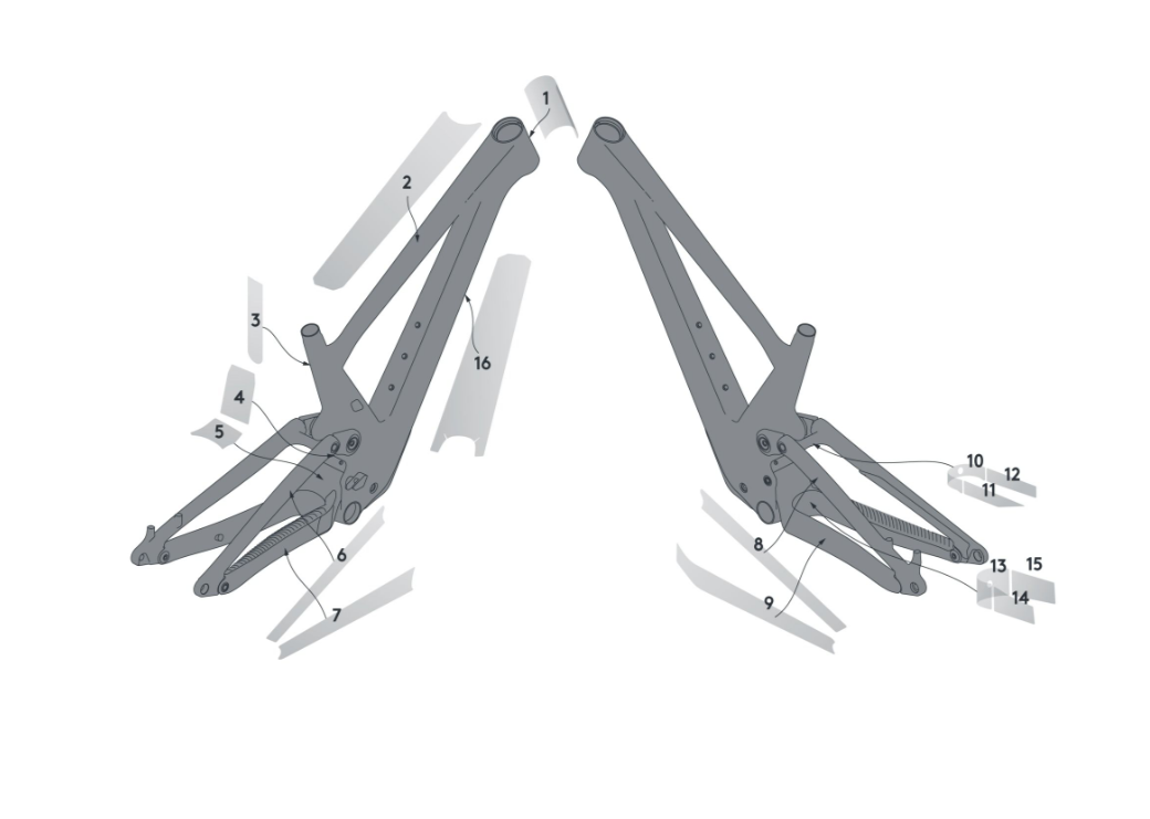 Kit de protección de cuadro de Syncros para Genius Carbon