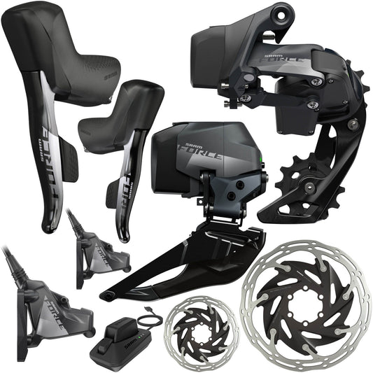 Upgrade Sram Force ETAP AXS HRD 2x12V MIDDEN VERLOCHT VLAKKIGE MOUNT