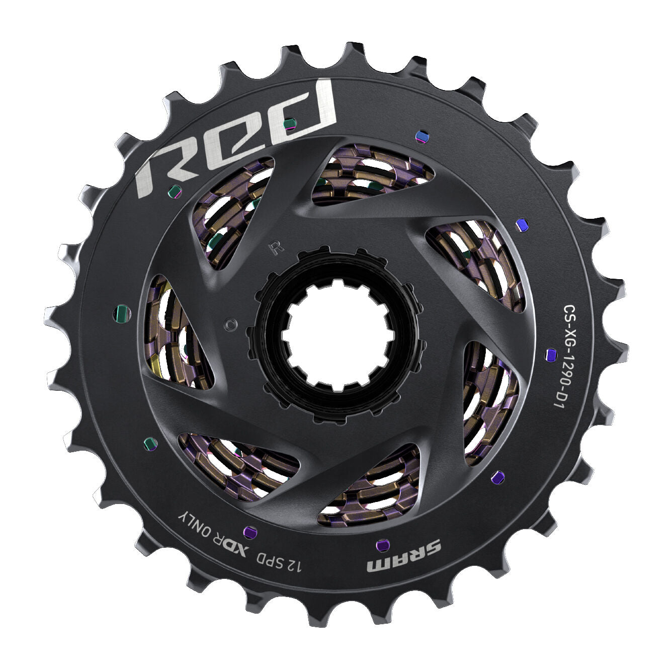 SRAM Red XG 1290 D1 12V Paket - Regenbogen