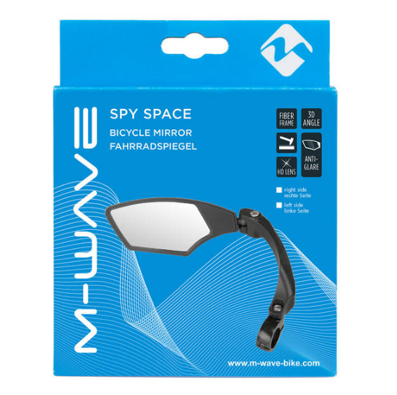 Specchietto sinistro per biciclette M-Wave Spy Space