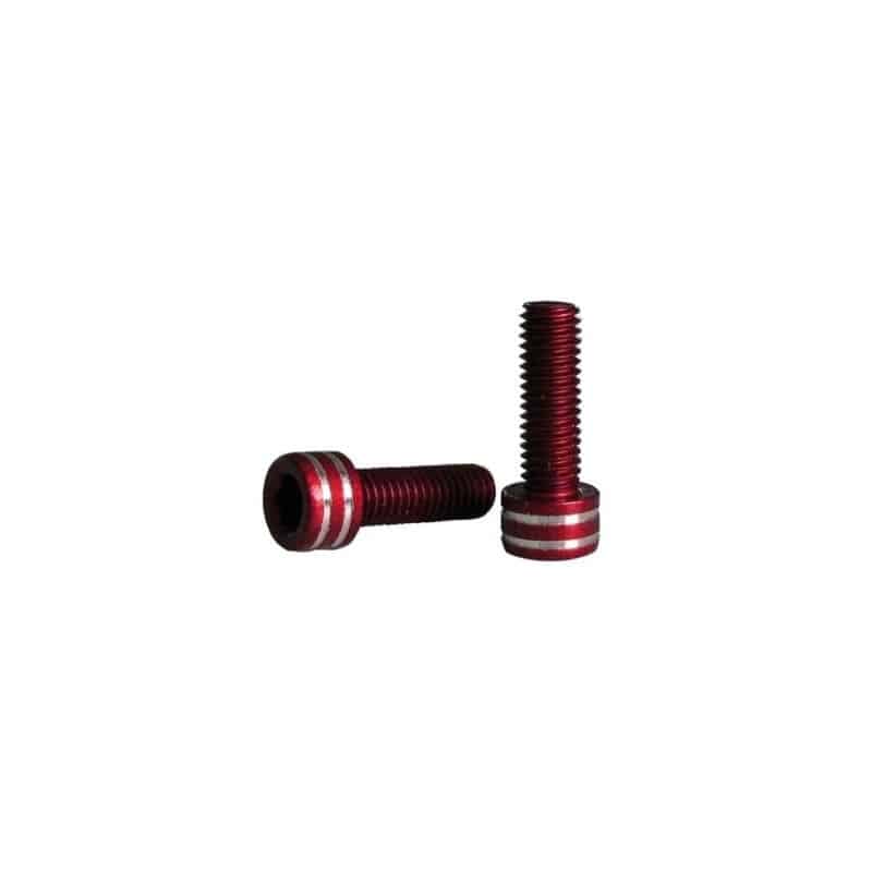 XON Bottle Cage Screws m5x15mm, Red